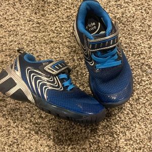Toddler Boys Stride Rite Blue Velcro Shoes - Size 7W